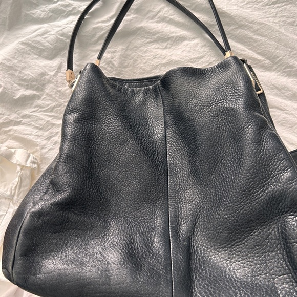 Vintage  Coach three pocket purse handbag black - Picture 2 of 14